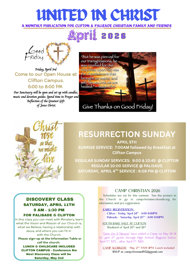 April2026_UNITED IN CHRIST Newsletter image